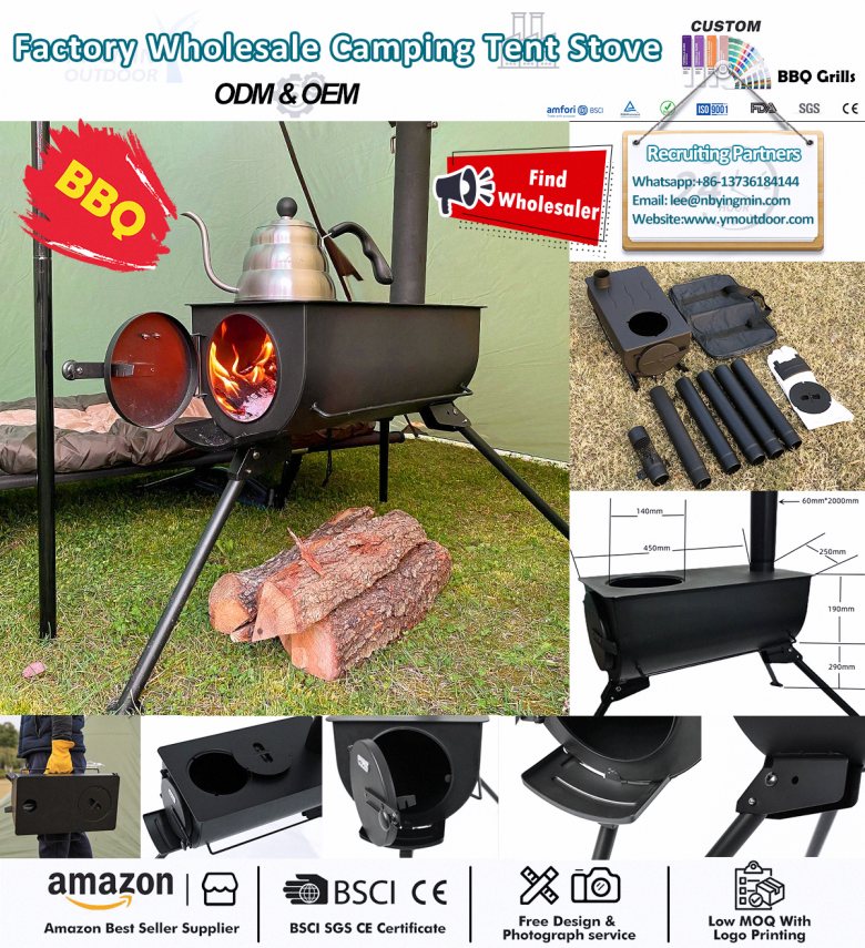 楽しいキャンプテント用ストーブ！