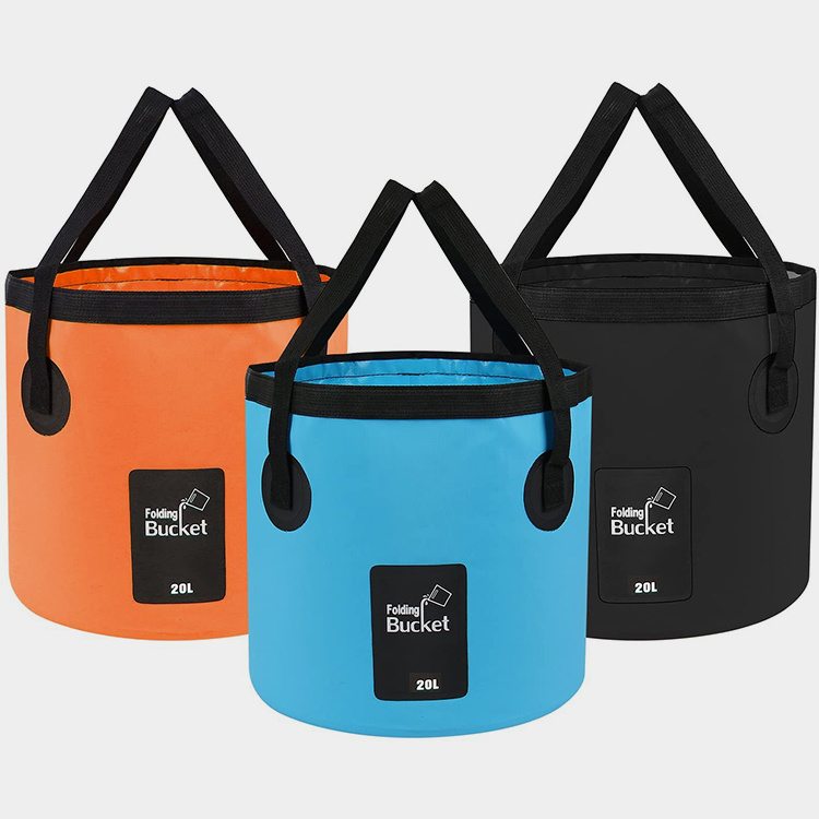 折りたたみ式 20L キャンピング バケツ